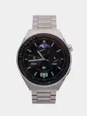 Серебряный умные часы Smart Watch GT3 Max, круглые, с тремя ремешками