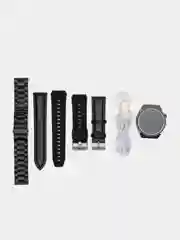 Черный умные часы Smart Watch GT3 Max, круглые, с тремя ремешками