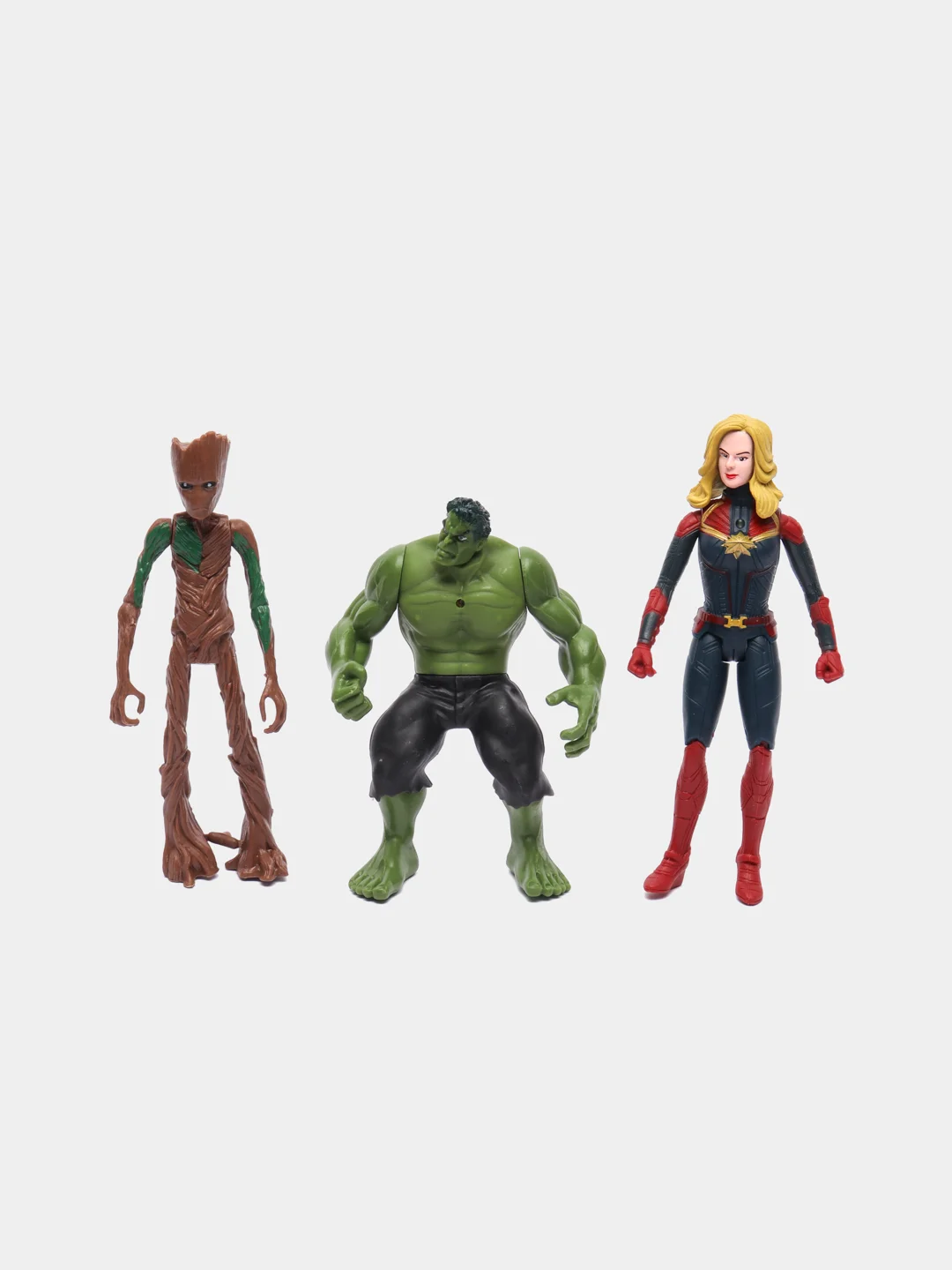 Бежевый интерактивная игрушка-сувенир Avengers (Мстители) Union Legend:Халк, Грут и Енот, танос