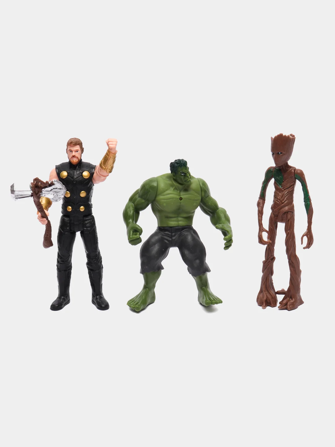 Бирюзовый интерактивная игрушка-сувенир Avengers (Мстители) Union Legend:Халк, Грут и Енот, танос