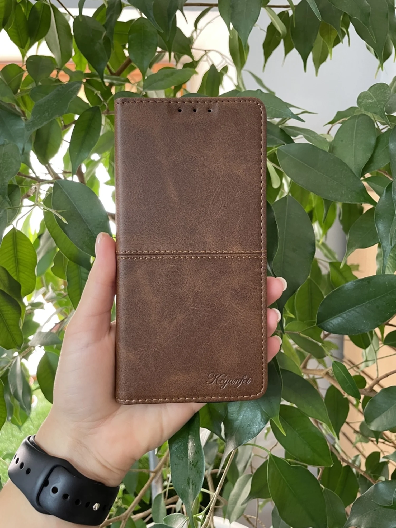 Тёмно-коричневый чехол книжка elitcase для Realme 11 Pro и 11 Pro Plus / Реалми 11 Про и 11 Про +