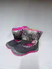 Серый меланж дутики - сапожки детские