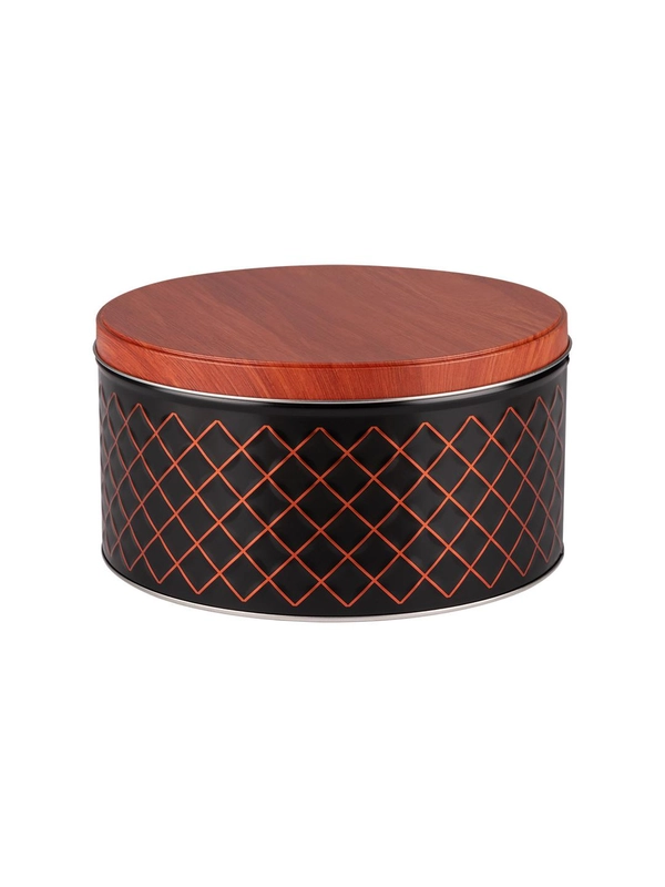 Банка для сыпучих продуктов Mallony Classico Nero 19,8х10,5 см, круглая, с крышкой
