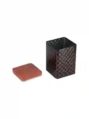 Банка для сыпучих продуктов Mallony Classico Nero 10,5х16 см, квадратная, с крышкой