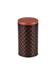 Банка для сыпучих продуктов Mallony Classico Nero 10,5х18,5 см, круглая, с крышкой