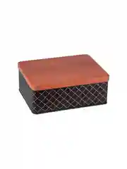 Банка для сыпучих продуктов Mallony Classico Nero 20,5х16х8 см, прямоугольная, с крышкой