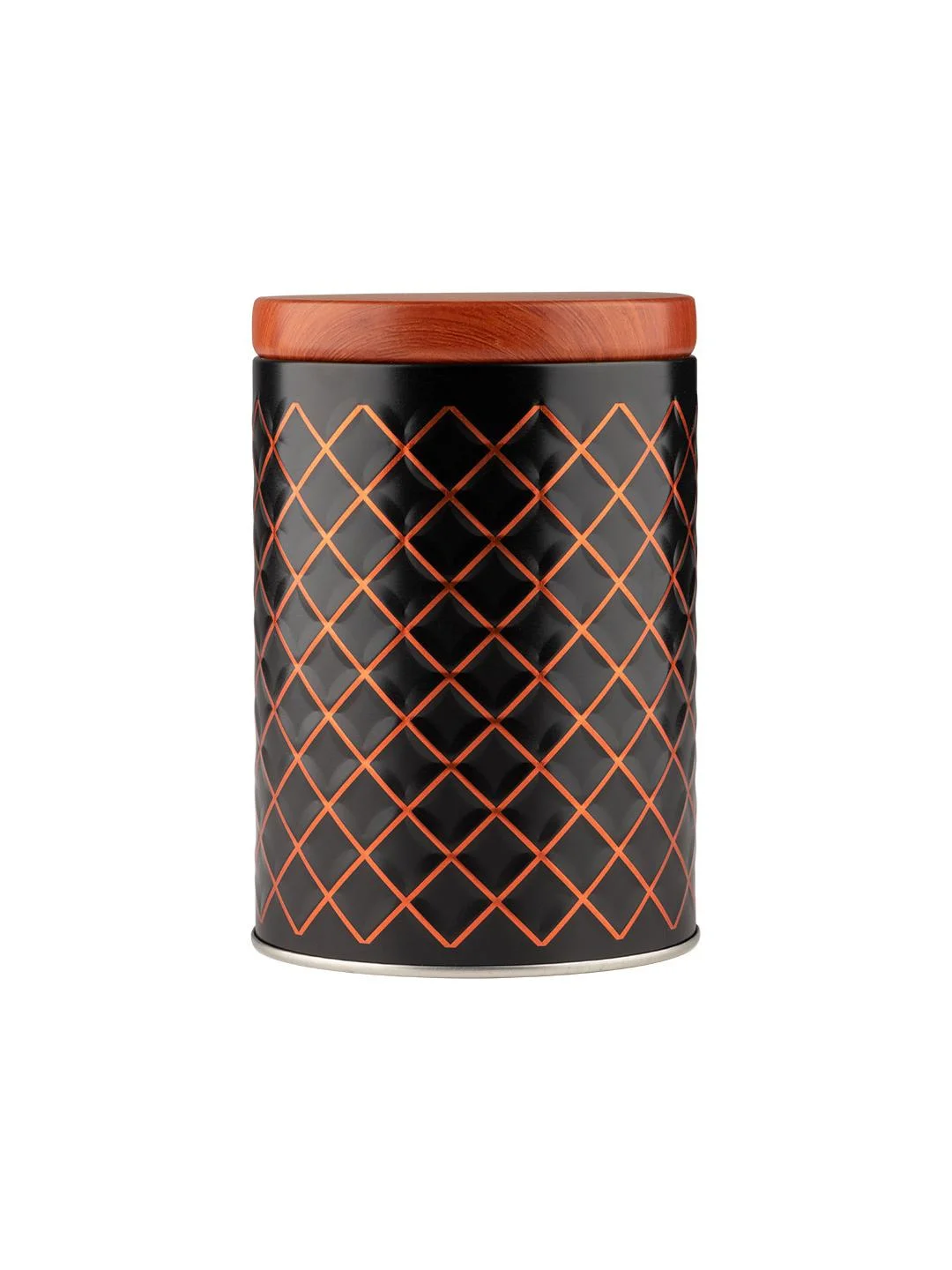 Банка для сыпучих продуктов Mallony Classico Nero 9х12,8 см, круглая, с крышкой