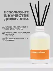 Рыжий ароматический диффузор для дома, наполнитель, 100 мл, 5 палочек из фиброволокна