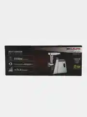 Электрическая мясорубка WILLMARK WMG-2140S 2200Вт, 3,2кг/мин, овощерезка