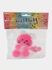 Розовый сквиш Кошачья/Котик, игрушка антистресс развивающая игрушка с шариками, силиконовая