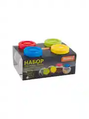 Набор банок с пластиковыми крышками Mallony Vaso 0,15 л