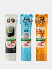 Клей карандаш Brauberg Kids Зверята, 272473, для бумаги и картона, набор 3 шт для школы