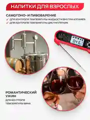 Термометр кулинарный с двумя щупами FM-004