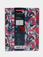 Тетрадь на кольцах со сменным блоком А5, 80 л., под кожу, Brauberg Vista, Pomegranate
