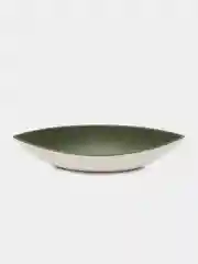 Зеленый блюдо сервировочное, тарелка для закусок, фарфор