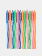 Ручки шариковые Staff Candy Neon, 144236, синие набор 12 штук тонкие для школы, 0,3 мм