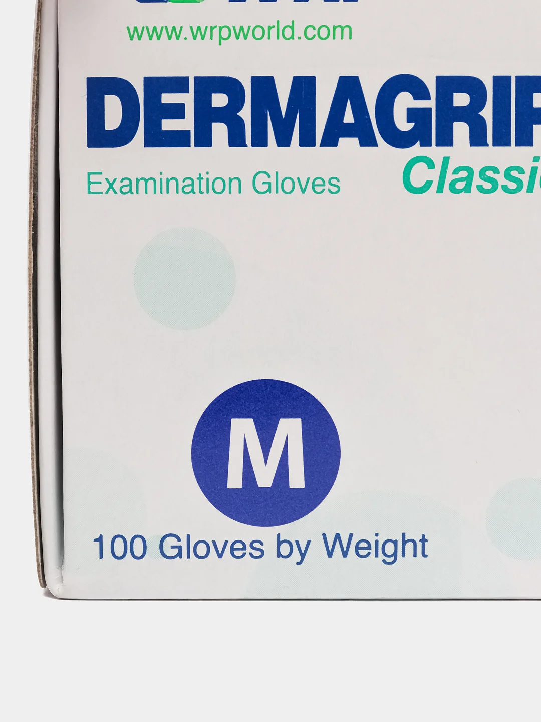Перчатки медицинские одноразовые Dermagrip Classic, 630063, латексные смотровые 100 штук M