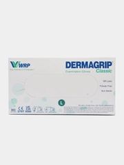Перчатки медицинские одноразовые Dermagrip Classic, 630064, латексные смотровые 100 штук L