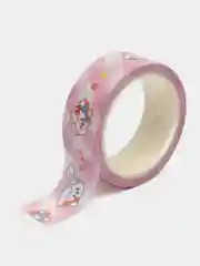 Розовый скотч цветной для скрапбукинга, декоративная клейкая лента