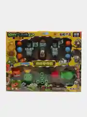 Бежевый настольная игра фигуры Plants vs Zombies Apocalypse, растения против зомби, пушка стреляет