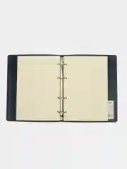 Тетрадь на кольцах со сменным блоком для учебы А5, 120 л., клетка, синяя, 402005
