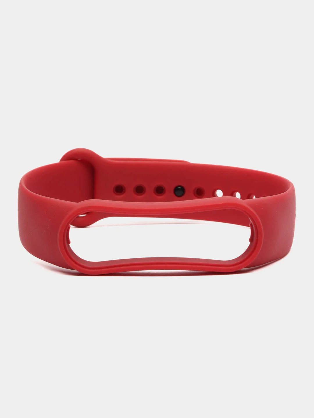 Вишнёвый ремешок силиконовый для фитнес браслета Xiaomi Mi Band 5 Mi Band 6 (Ми Банд 5 Ми Банд 6)
