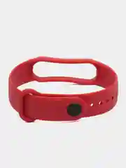 Вишнёвый ремешок силиконовый для фитнес браслета Xiaomi Mi Band 5 Mi Band 6 (Ми Банд 5 Ми Банд 6)