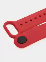 Вишнёвый ремешок силиконовый для фитнес браслета Xiaomi Mi Band 5 Mi Band 6 (Ми Банд 5 Ми Банд 6)