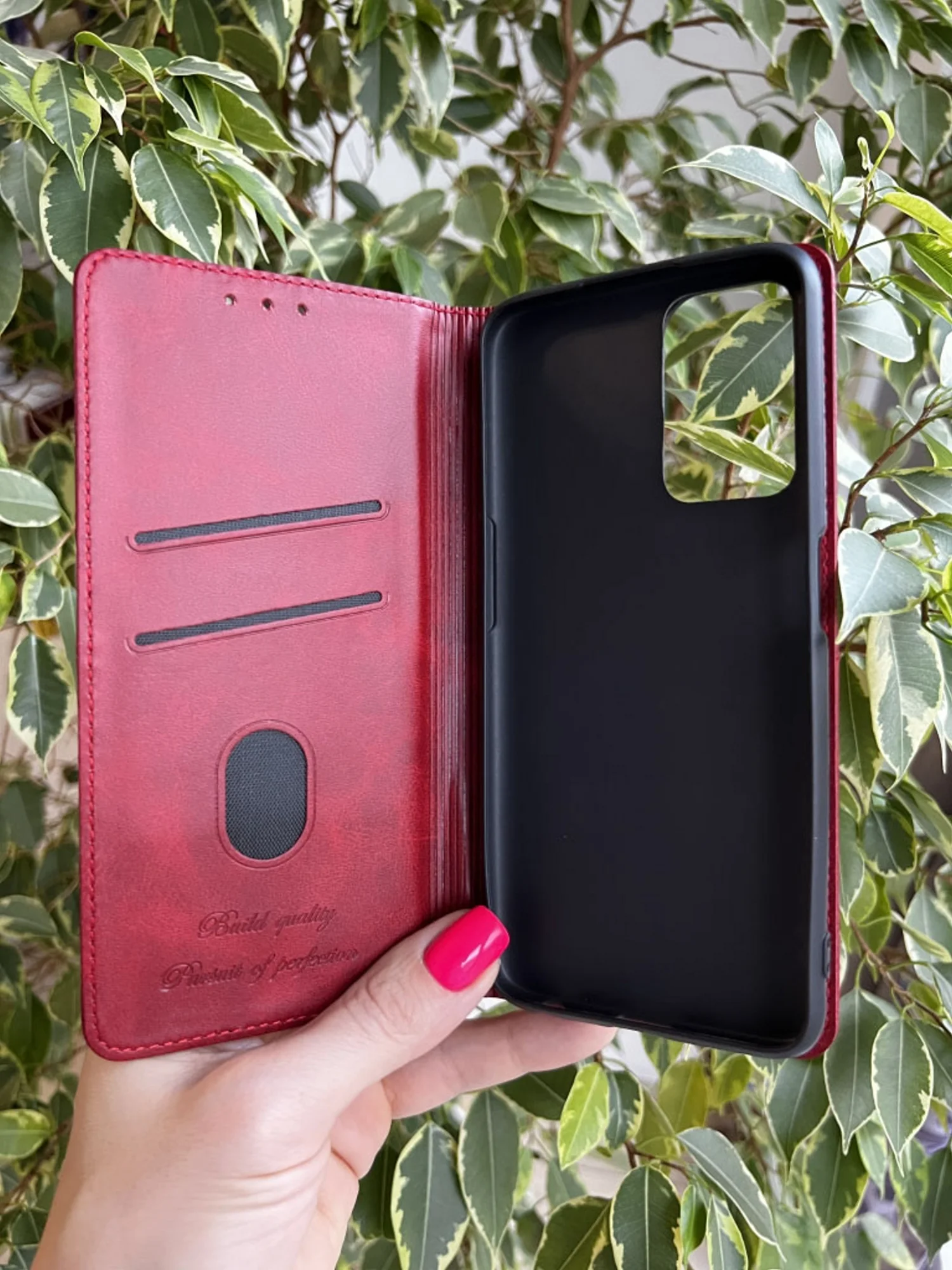 Красный чехол книжка elitcase для Oppo A96 4G / Оппо А96 4G
