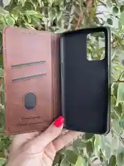 Тёмно-коричневый чехол книжка elitcase для Oppo A96 4G / Оппо А96 4G