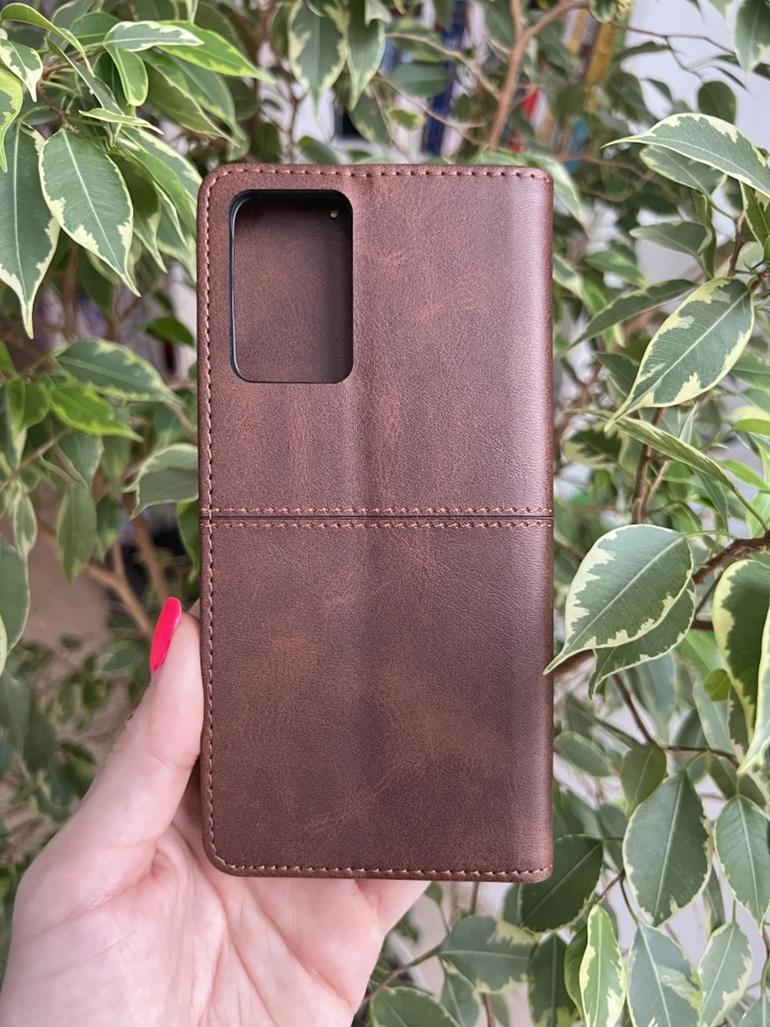 Тёмно-коричневый чехол книжка elitcase для Oppo A96 4G / Оппо А96 4G