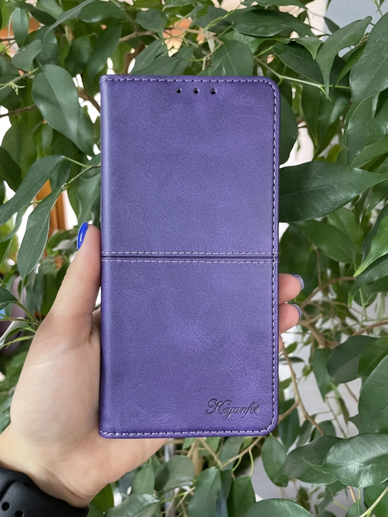 Фиолетовый чехол книжка elitcase для Oppo A96 4G / Оппо А96 4G