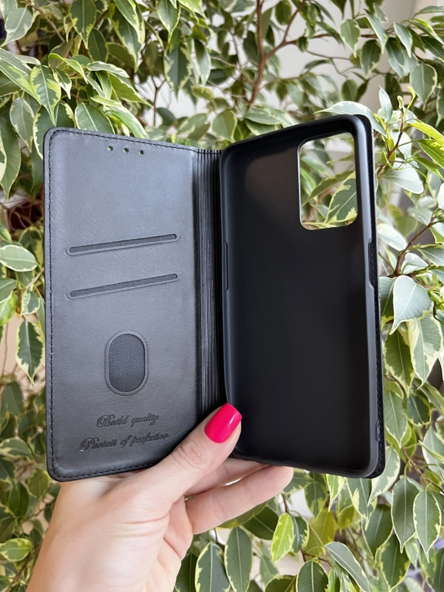 Черный чехол книжка elitcase для Oppo A96 4G / Оппо А96 4G