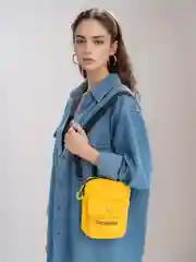 Желтый сумка женская маленькая повседневная, барсетка