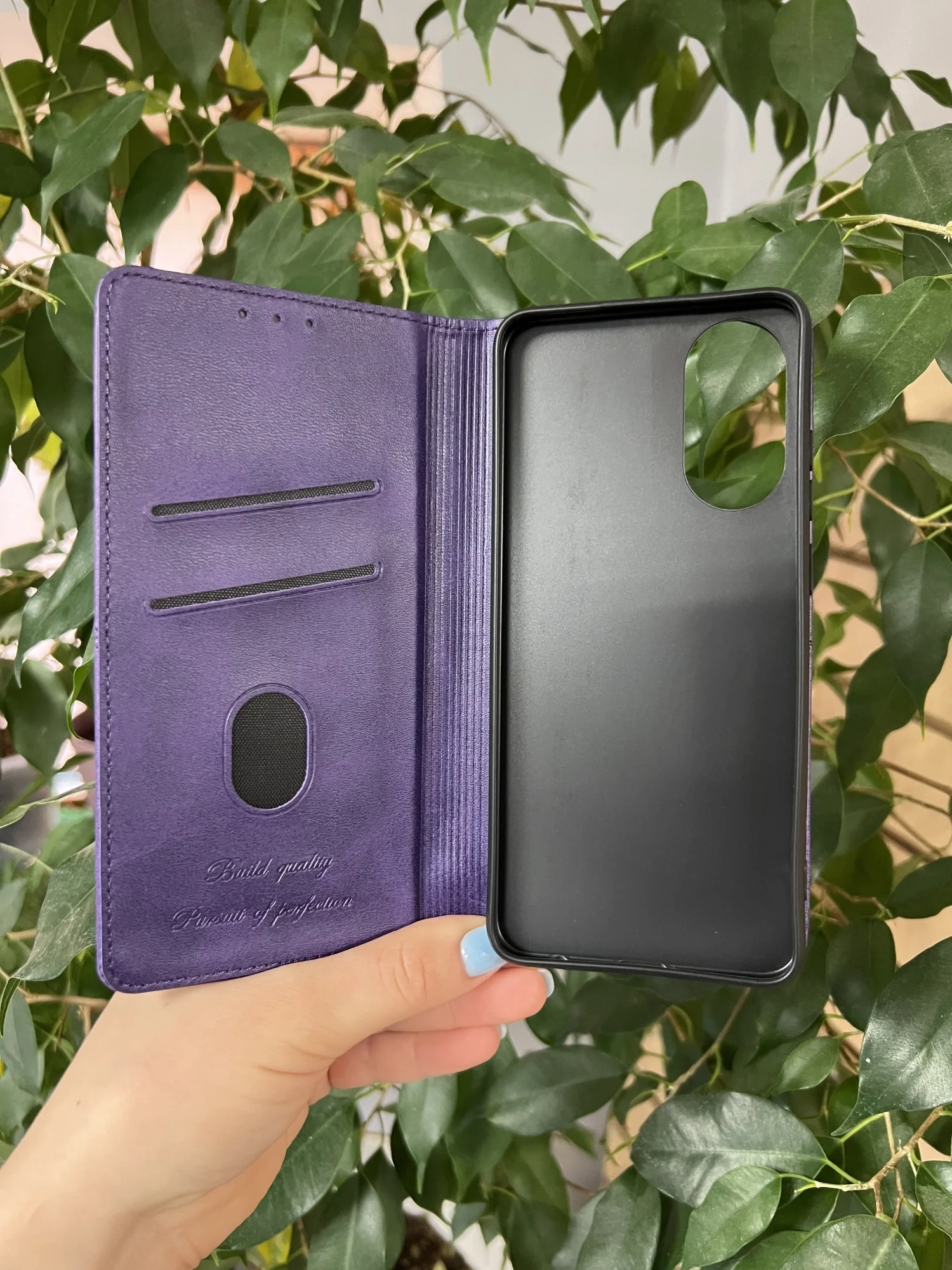 Фиолетовый чехол книжка elitcase для Oppo A78 4G / Оппо А78 4G