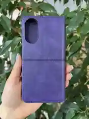 Фиолетовый чехол книжка elitcase для Oppo A78 4G / Оппо А78 4G