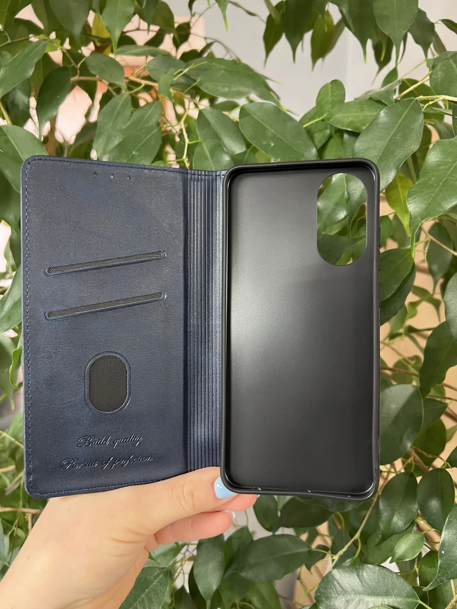 Синий чехол книжка elitcase для Oppo A78 4G / Оппо А78 4G