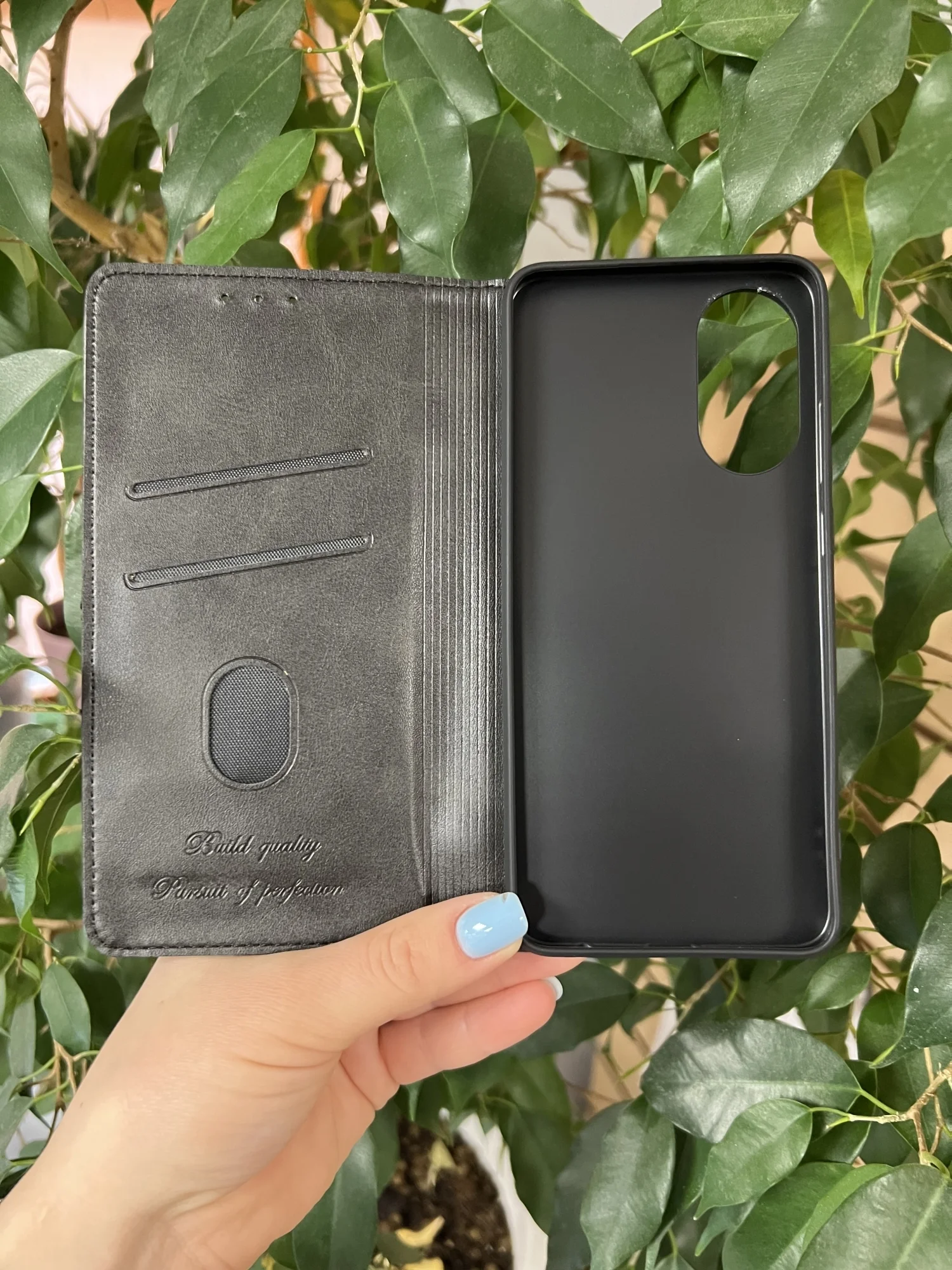 Черный чехол книжка elitcase для Oppo A78 4G / Оппо А78 4G