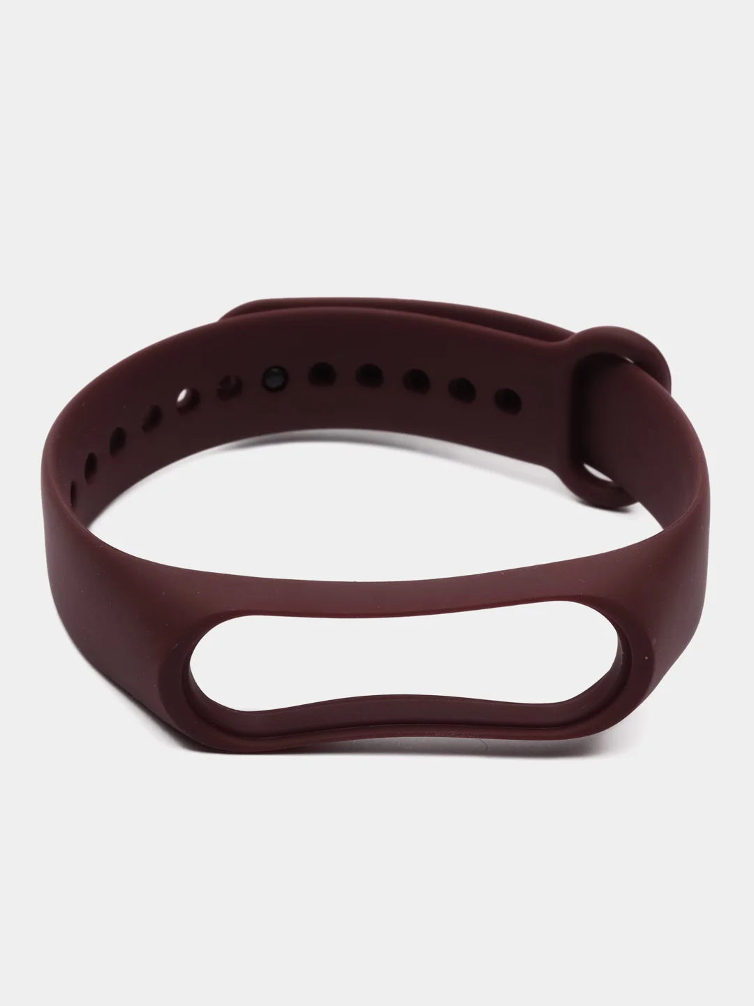 Тёмно-бордовый ремешок силиконовый для фитнес браслета Xiaomi Mi Band 3, Mi Band 4 (Ми Банд 3, Ми Банд 4)