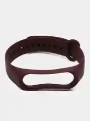 Тёмно-бордовый ремешок силиконовый для фитнес браслета Xiaomi Mi Band 3, Mi Band 4 (Ми Банд 3, Ми Банд 4)