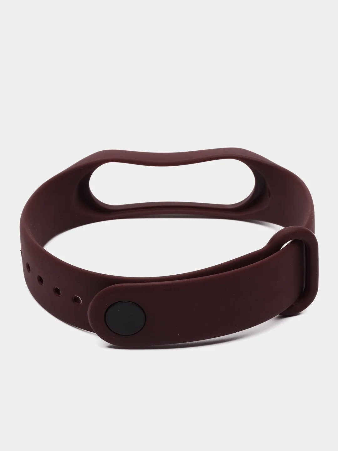 Тёмно-бордовый ремешок силиконовый для фитнес браслета Xiaomi Mi Band 3, Mi Band 4 (Ми Банд 3, Ми Банд 4)