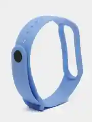 Светло-синий ремешок силиконовый для фитнес браслета Xiaomi Mi Band 5 Mi Band 6 (Ми Банд 5 Ми Банд 6)