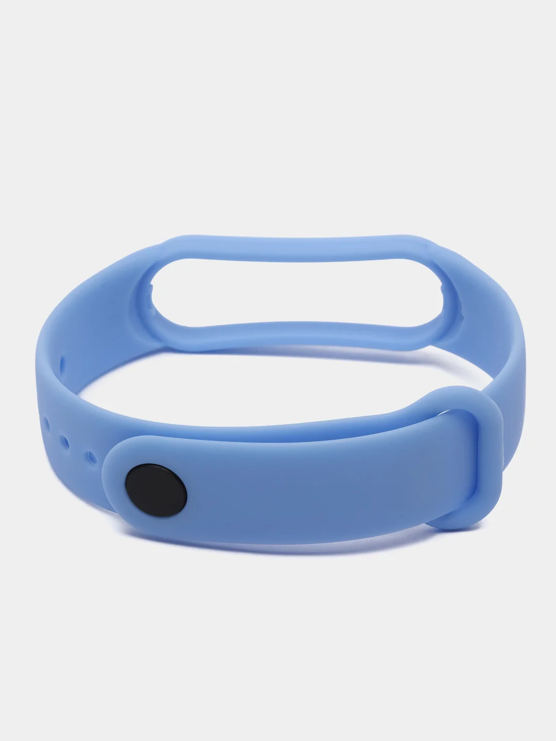 Светло-синий ремешок силиконовый для фитнес браслета Xiaomi Mi Band 5 Mi Band 6 (Ми Банд 5 Ми Банд 6)