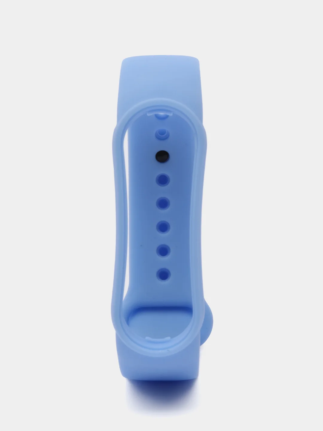 Светло-синий ремешок силиконовый для фитнес браслета Xiaomi Mi Band 5 Mi Band 6 (Ми Банд 5 Ми Банд 6)