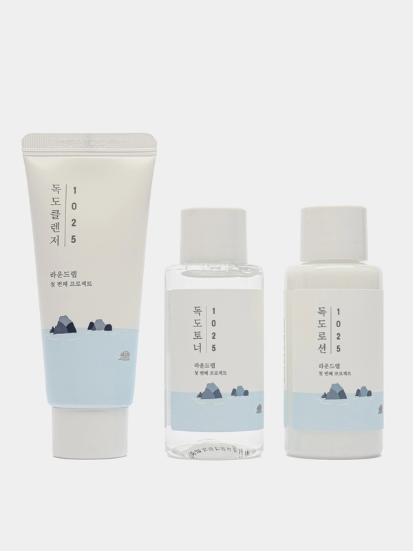 Увлажняющий набор миниатюр с комплексом минералов Round Lab 1025 Dokdo On The Go Kit