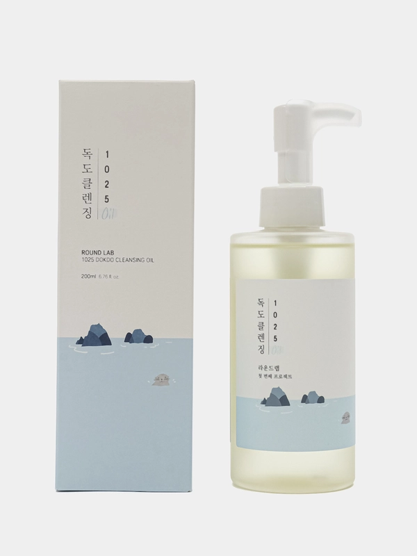 Лёгкое гидрофильное масло с морской водой Round Lab 1025 Dokdo Cleaning Oil, 200 мл
