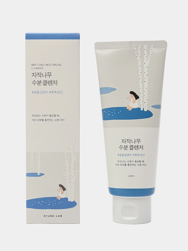 Гель для умывания с березовым соком Round Lab Birch Juice Moisturizing Cleanser, 150 мл