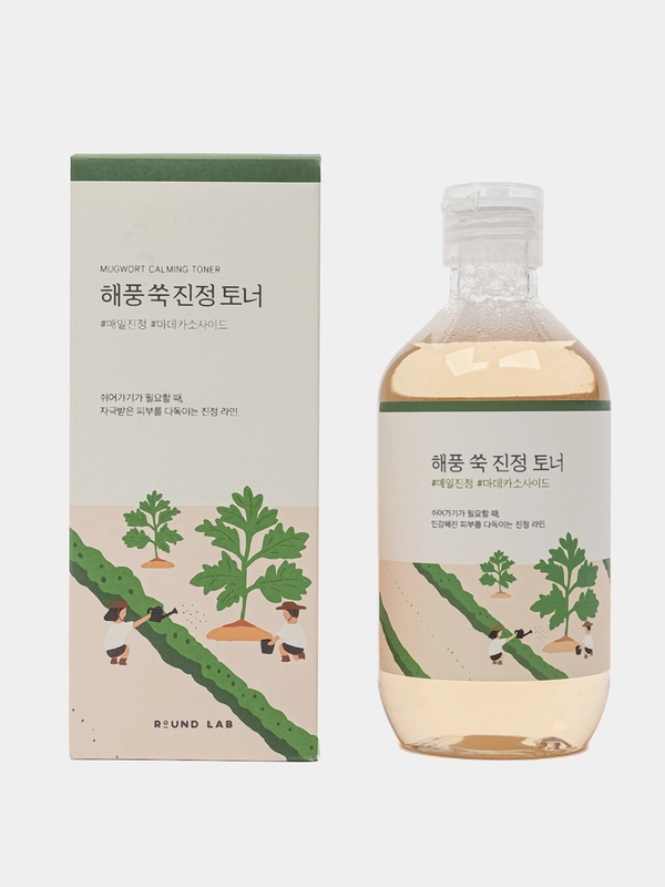 Успокаивающий тоник с полынью Round Lab Mugwort Calming Toner, 300 мл