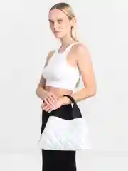 Белый сумка стеганная