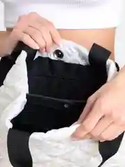 Белый сумка стеганная